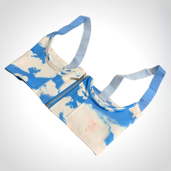 Dolls Kill Cloud Print Underbust Corset size M - Picture 4 of 4